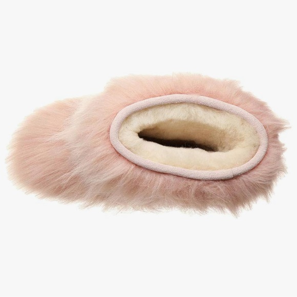 NWT BearPaw Pale Pink Winter Boots Plush Fur Size 10 - Picture 5 of 8